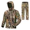 FOYKUED Hunting Clothes for Men with 13 Pockets, Warm & Water-Resistant Hunting Jacket & Pants (Fleece Lining,Camo) view 1