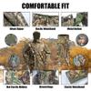 FOYKUED Hunting Clothes for Men with 13 Pockets, Warm & Water-Resistant Hunting Jacket & Pants (Fleece Lining,Camo) view 4