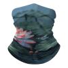Flower And Dragonfly Neck Gaiter UPF 50+ Sun Protection Face Mask Elastic Balaclavas Bandana Cooling Face Cover Scarf Cycling Neck Warmer Breathable Headwear for Men Women view 1