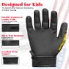 Exxact Sports Youth Batting Gloves with Arm Sleeve for Boys & Girls, Kids Baseball Batting Gloves for Softball, T-Ball (Youth L/XL, Eagle) view 2