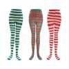 Dsgzkk Womens Christmas Halloween Striped Pantyhose High Waist Full Length Tights Leggings Stockings Cosplay Costume Socks view 4