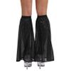 Hedmy Womens Sequin Leg Warmers Leg Boot Covers Tassel Leg Socks Rave Dress-up Party Costume Black One Size view 2