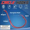 XFISHMAN Circle-Hooks-Fishing-Equipment-Octopus-Hooks-Saltwater-50 Pack #1 12/0 view 2