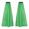 Hedmy Womens Sequin Leg Warmers Leg Boot Covers Tassel Leg Socks Rave Dress-up Party Costume Green One Size view 4