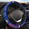 Jykuvtf Custom Football Steering Wheel Cover Personalized Name and Number 15in Non-Slip Car Accessory for SUVs Trucks view 1