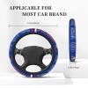 Jykuvtf Custom Football Steering Wheel Cover Personalized Name and Number 15in Non-Slip Car Accessory for SUVs Trucks view 2