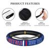 Jykuvtf Custom Football Steering Wheel Cover Personalized Name and Number 15in Non-Slip Car Accessory for SUVs Trucks view 3