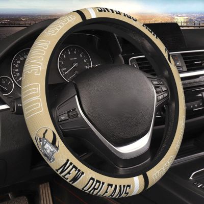 Jykuvtf Custom Football Steering Wheel Cover Personalized Name and Number 15in Non-Slip Car Accessory for SUVs Trucks