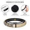 Jykuvtf Custom Football Steering Wheel Cover Personalized Name and Number 15in Non-Slip Car Accessory for SUVs Trucks view 3
