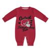 Baby Football Romper Outfit for Boys & Girls,Custom Baby Long Sleeve Clothes for Football Team Fans,Personalized Name Number view 1