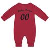 Baby Football Romper Outfit for Boys & Girls,Custom Baby Long Sleeve Clothes for Football Team Fans,Personalized Name Number view 4
