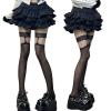 Dsgzkk Women's Lolitas Over Knee High Socks Anime Cosplay Costume Spots Thigh High Stockings Long Boot Stockings Hosiery view 2