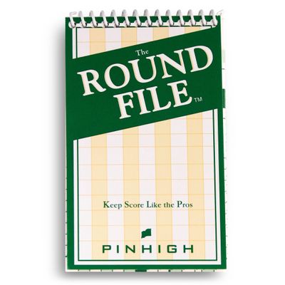 P I N H I G H The Round File Scorecard Booklet | Track Your Game Like a Pro | Sleek, Easy-to-Use Design | Track Your Key Stats, Analyze Your Performance | 1 Booklet, 25 Scoreboards