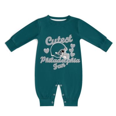 Baby Football Romper Outfit for Boys & Girls,Custom Baby Long Sleeve Clothes for Football Team Fans,Personalized Name Number