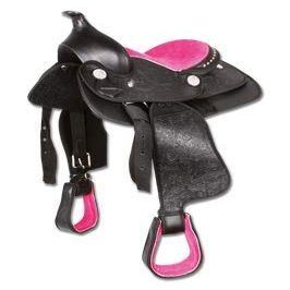 AD Saddlery Classic Western Barrel Racing Handmade Synthetic Cordura Horse Saddle Lightweight Barrel Racing Saddle Trail Tack Equestrian Horse Saddle Tack Size 10" to 18" inches S11 (10)