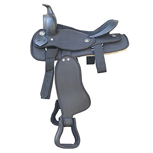 AD Saddlery Classic Western Barrel Racing Handmade Synthetic Cordura Horse Saddle Lightweight Barrel Racing Saddle Trail Tack Equestrian Horse Saddle Tack Size 10" to 18" inches S02 (12.5)