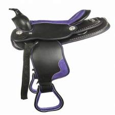 AD Saddlery Classic Western Barrel Racing Handmade Synthetic Cordura Horse Saddle Lightweight Barrel Racing Saddle Trail Tack Equestrian Horse Saddle Tack Size 10" to 18" inches S06 (12.5)