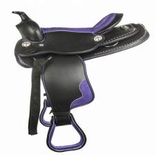 AD Saddlery Classic Western Barrel Racing Handmade Synthetic Cordura Horse Saddle Lightweight Barrel Racing Saddle Trail Tack Equestrian Horse Saddle Tack Size 10" to 18" inches S06 (12.5)