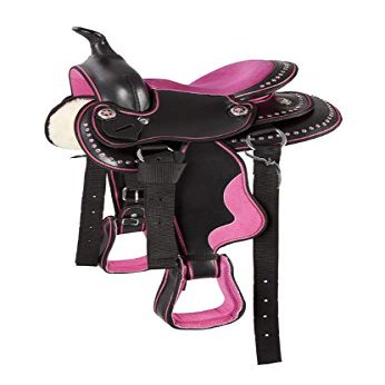 AD Saddlery Classic Western Barrel Racing Handmade Synthetic Cordura Horse Saddle Lightweight Barrel Racing Saddle Trail Tack Equestrian Horse Saddle Tack Size 10" to 18" inches S09 (12)