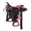 AD Saddlery Classic Western Barrel Racing Handmade Synthetic Cordura Horse Saddle Lightweight Barrel Racing Saddle Trail Tack Equestrian Horse Saddle Tack Size 10" to 18" inches S09 (12) view 1