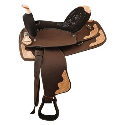 AD Saddlery Classic Western Barrel Racing Handmade Synthetic Cordura Horse Saddle Lightweight Barrel Racing Saddle Trail Tack Equestrian Horse Saddle Tack Size 10" to 18" inches S07 (12)