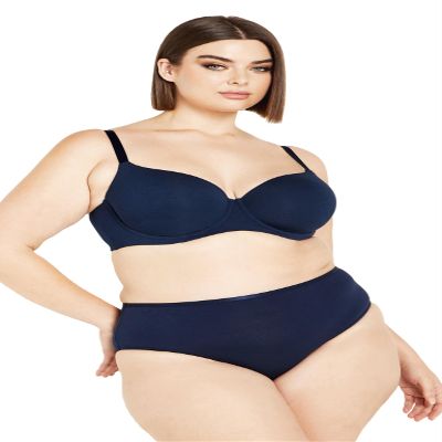 City Chic Women's Plus Size Bra - Smooth & Chic Cotton T-Shirt, 40D