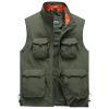 Rkwins Cargo Vest Men Fashion Tactical Vest Outdoor Hiking Vest Casual Sleeveless Vest Lightweight Running Vest with Pockets Army Green view 1