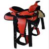 AD Saddlery Classic Western Barrel Racing Handmade Synthetic Cordura Horse Saddle Lightweight Barrel Racing Saddle Trail Tack Equestrian Horse Saddle Tack Size 10" to 18" inches S05 (11) view 1
