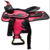 AD Saddlery Classic Western Barrel Racing Handmade Synthetic Cordura Horse Saddle Lightweight Barrel Racing Saddle Trail Tack Equestrian Horse Saddle Tack Size 10" to 18" inches S25 (10.5) view 1