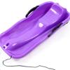 Flexible Snowboard Toboggan Master Heavy Duty Snow Sledge Sleigh Slider for Winter Outdoor, Purple view 4