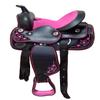 AD Saddlery Classic Western Barrel Racing Handmade Synthetic Cordura Horse Saddle Lightweight Barrel Racing Saddle Trail Tack Equestrian Horse Saddle Tack Size 10" to 18" inches S30 (11) view 1