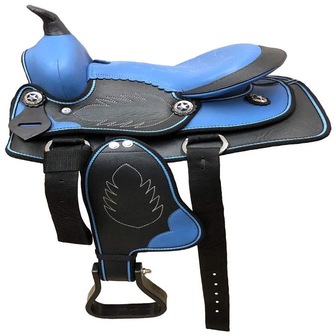 AD Saddlery Classic Western Barrel Racing Handmade Synthetic Cordura Horse Saddle Lightweight Barrel Racing Saddle Trail Tack Equestrian Horse Saddle Tack Size 10" to 18" inches S23 (11)