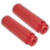 1 Pair Bike Pedal Pegs Aluminum Alloy Anti-Skid Foot Pegs for 3/8 inch Front and Rear Bike Axles(red) view 3