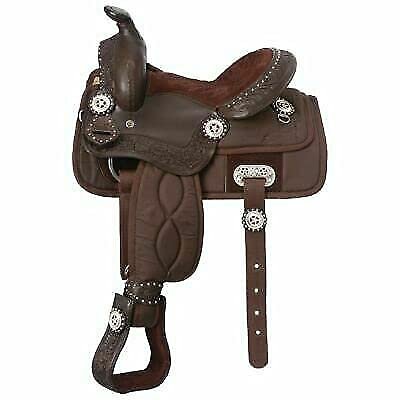 AD Saddlery Classic Western Barrel Racing Handmade Synthetic Cordura Horse Saddle Lightweight Barrel Racing Saddle Trail Tack Equestrian Horse Saddle Tack Size 10" to 18" inches S20 (11.5)