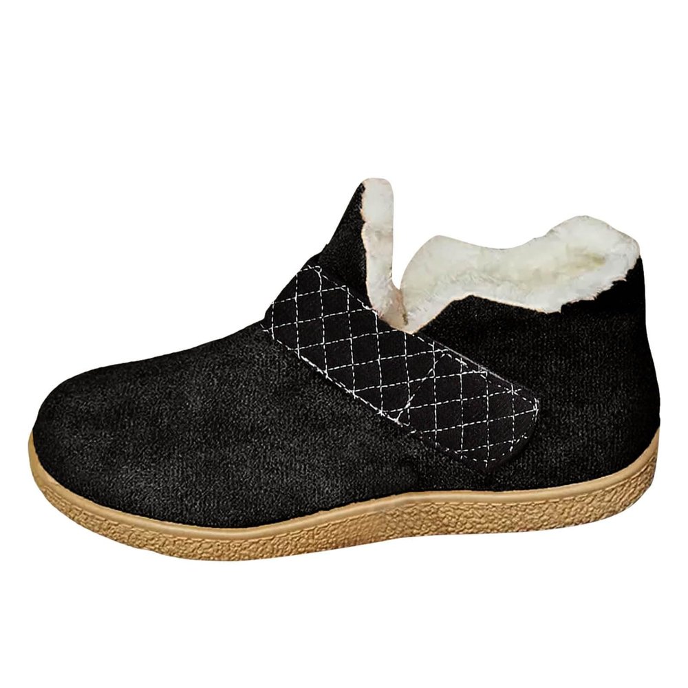 Winter Boots for Women Fur Lined Snow Ankle Booties Outdoor Warm Adjustable Lace Waterproof Slip On Shoes
