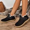Winter Boots for Women Fur Lined Snow Ankle Booties Outdoor Warm Adjustable Lace Waterproof Slip On Shoes view 4