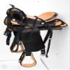 AD Saddlery Classic Western Barrel Racing Handmade Synthetic Cordura Horse Saddle Lightweight Barrel Racing Saddle Trail Tack Equestrian Horse Saddle Tack Size 10" to 18" inches SS11 (10.5) view 1