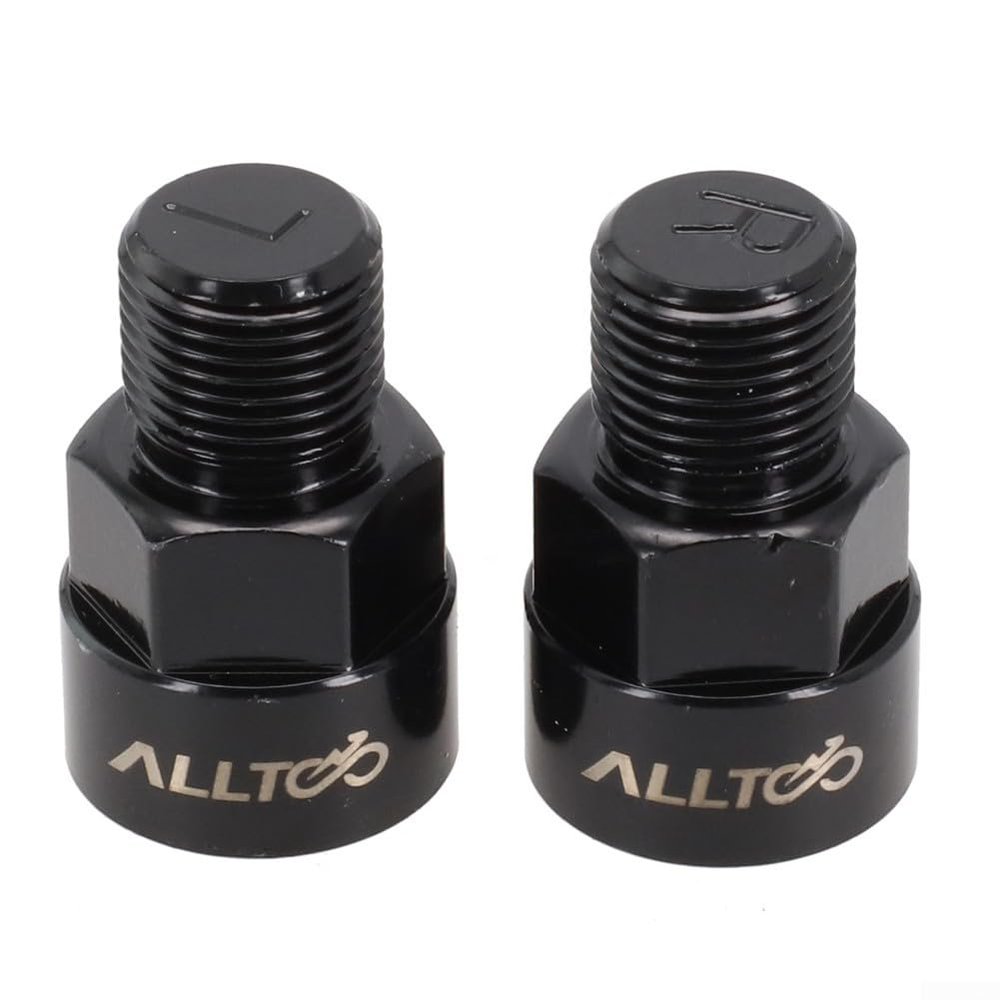 2pcs Aluminum alloy Bike Pedal Adapters, for 9/16 inch Cranks for 1/2 inch Pedals Bicycle Pedal Extender Adaptors
