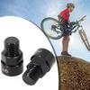 2pcs Aluminum alloy Bike Pedal Adapters, for 9/16 inch Cranks for 1/2 inch Pedals Bicycle Pedal Extender Adaptors view 3