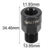 2pcs Aluminum alloy Bike Pedal Adapters, for 9/16 inch Cranks for 1/2 inch Pedals Bicycle Pedal Extender Adaptors view 4