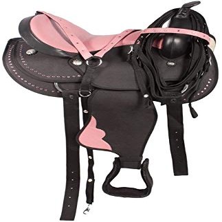 AD Saddlery Classic Western Barrel Racing Handmade Synthetic Cordura Horse Saddle Lightweight Barrel Racing Saddle Trail Tack Equestrian Horse Saddle Tack Size 10" to 18" inches SS10 (11.5)