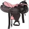 AD Saddlery Classic Western Barrel Racing Handmade Synthetic Cordura Horse Saddle Lightweight Barrel Racing Saddle Trail Tack Equestrian Horse Saddle Tack Size 10" to 18" inches SS10 (11.5) view 1