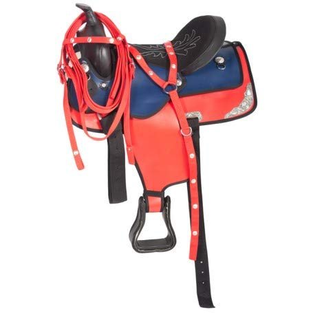 AD Saddlery Classic Western Barrel Racing Handmade Synthetic Cordura Horse Saddle Lightweight Barrel Racing Saddle Trail Tack Equestrian Horse Saddle Tack Size 10" to 18" inches SS18 (11.5)