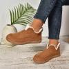 Snow Boots for Women Water Resistant Fuzzy Classic Ankle Winter Snow Low Boots Faux Fur Lining Anti-Slip Ankle Booties view 2