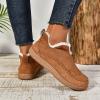 Snow Boots for Women Water Resistant Fuzzy Classic Ankle Winter Snow Low Boots Faux Fur Lining Anti-Slip Ankle Booties view 3