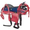 AD Saddlery Classic Western Barrel Racing Handmade Synthetic Cordura Horse Saddle Lightweight Barrel Racing Saddle Trail Tack Equestrian Horse Saddle Tack Size 10" to 18" inches SS14 (17.5) view 1