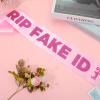 21st Birthday Sash - Pink Sash with Hot Pink Shine RIP Fake ID(Finally 21)"21st Birthday Decorations Gifts for Her, Cool Birthday Sash for 21 Years Old Girls. view 3