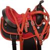 AD Saddlery Classic Western Barrel Racing Handmade Synthetic Cordura Horse Saddle Lightweight Barrel Racing Saddle Trail Tack Equestrian Horse Saddle Tack Size 10" to 18" inches SS22 (10) view 2