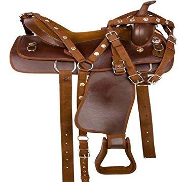 AD Saddlery Classic Western Barrel Racing Handmade Synthetic Cordura Horse Saddle Lightweight Barrel Racing Saddle Trail Tack Equestrian Horse Saddle Tack Size 10" to 18" inches SS20 (12.5)