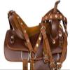 AD Saddlery Classic Western Barrel Racing Handmade Synthetic Cordura Horse Saddle Lightweight Barrel Racing Saddle Trail Tack Equestrian Horse Saddle Tack Size 10" to 18" inches SS20 (12.5) view 2